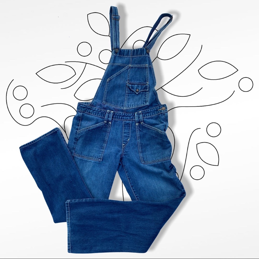 Levi’s Super LowO-Ring Back Blue Denim Overalls